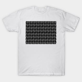 Scissors Pattern White T-Shirt